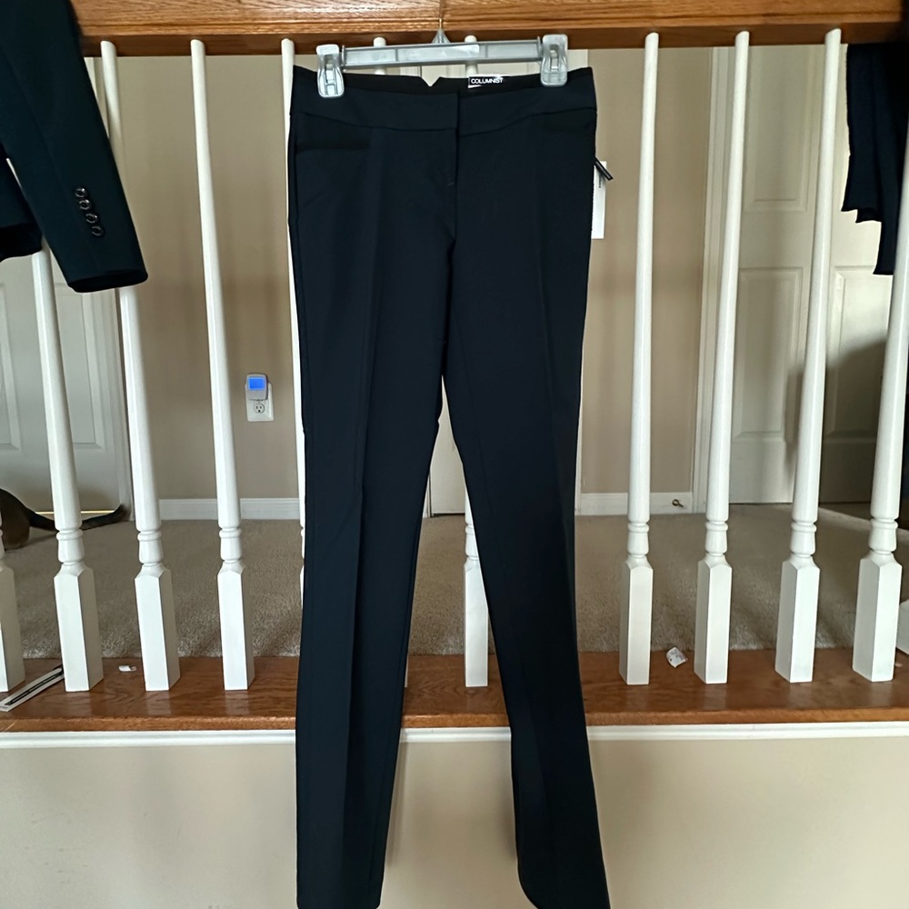 Express Dark Teal Slim Dress Trousers